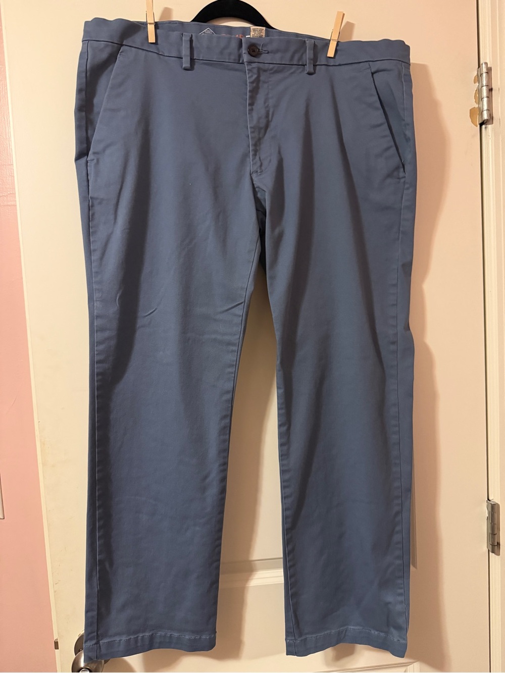Men's Classic St John’s Bay Straight Fit Chinos in Slate Blue